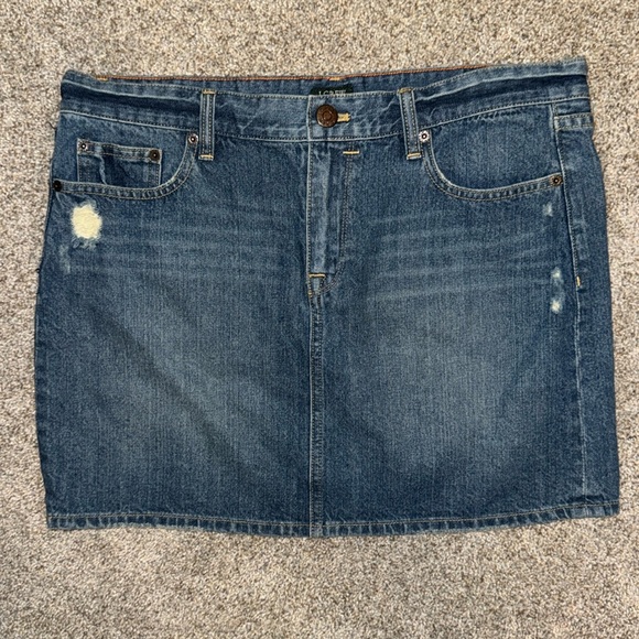 Women’s J Crew Denim Skirt Sz 10 - Picture 1 of 5